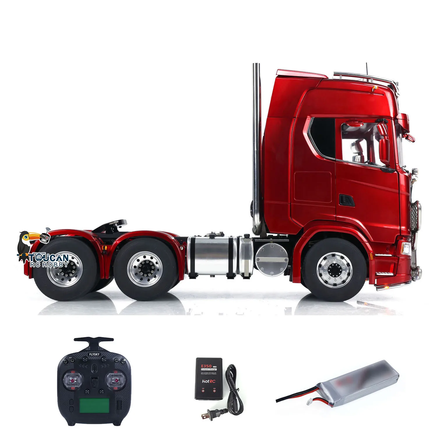 

770S LESU 1/14 RC Трактор Грузовик 6*6 Металлическое шасси RTR Модель автомобиля со световым звуком Курительный дифференциал Игрушечный автомобиль с дистанционным управлением