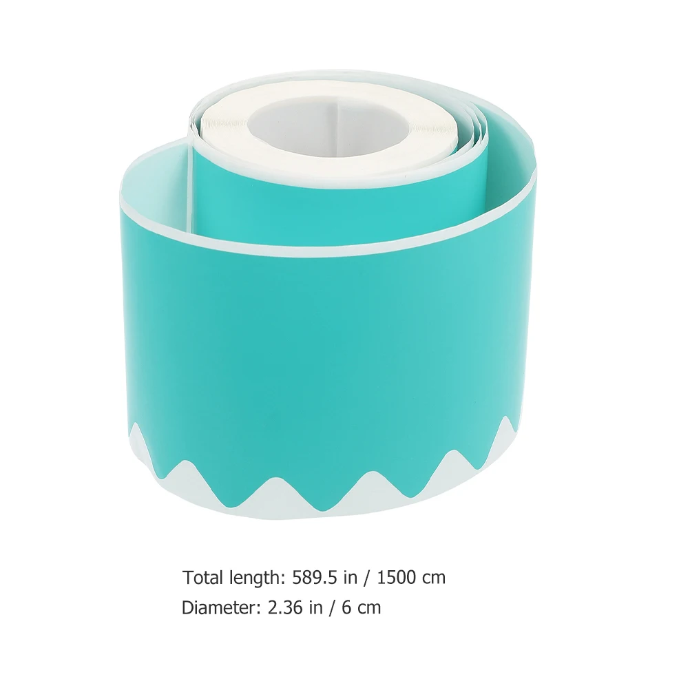 2 Rolls Self-adhesive Border Sticker Bulletin Board Decorations Sector Stickers