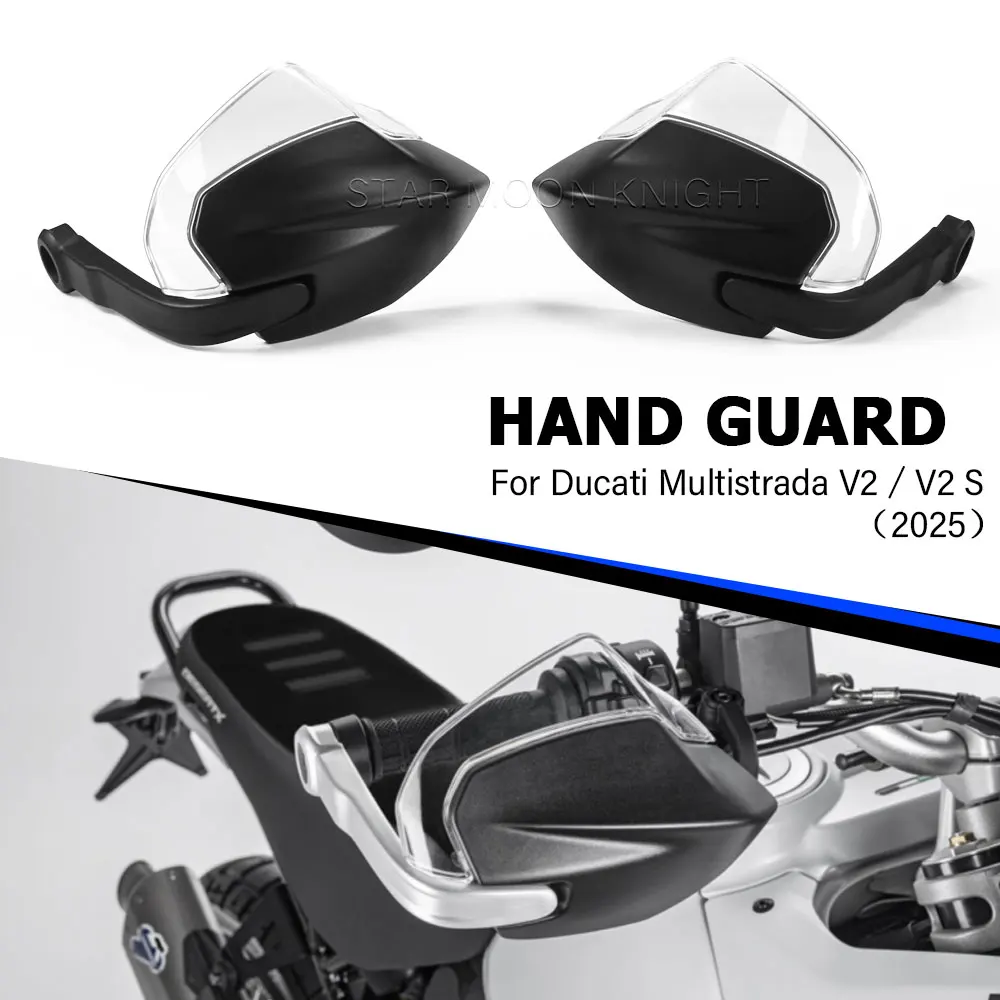 For Ducati Multistrada V2 S V2S (2025) Motorcycle Accessories Hand Guard Protection Sliders Handlebar Windshield Deflector