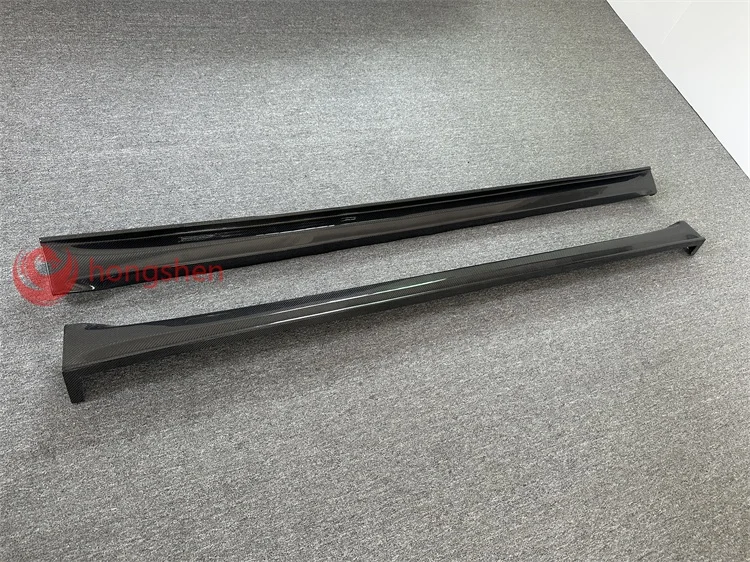 Factory price high quality Carbon Fiber Body Kit top style side skirts For Tesla Model X