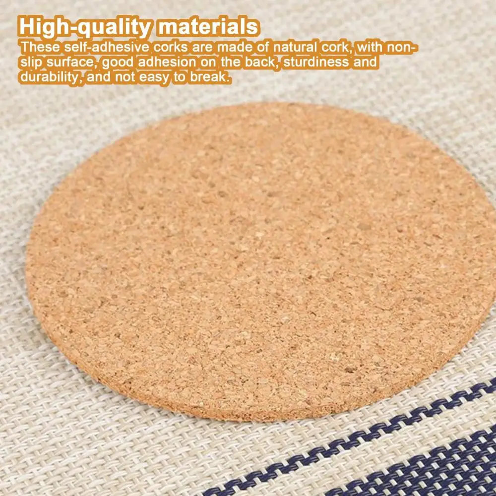 Cork Coaster 1/5/10 PCS Cup Coasters Tea Coffee Mug Drinks Holder For Kitchen Natural Wooden Mat Tableware Round Drink Coaster