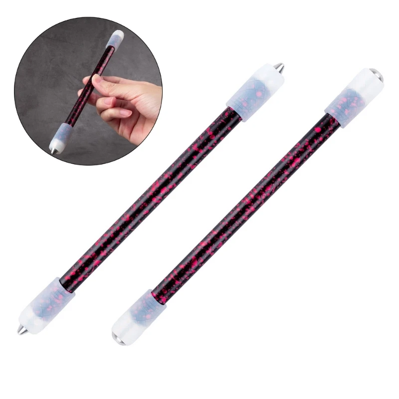 Rolling Finger Rotating Pen Flame Spinning Pen Stress Release Training Toy Y3NC