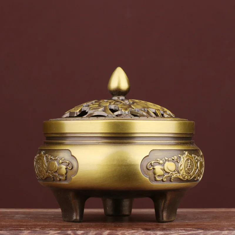 Copper for Buddha Offering, Incense Holder, Tea Ceremony, Home Aromatherapy Burner, Bedroom Air Purification, Zen