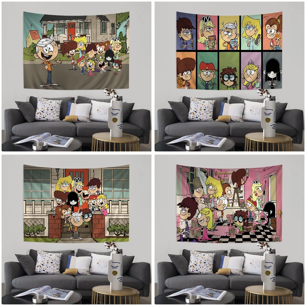 

The L-loud House Hanging Bohemian Tapestry Hanging Tarot Hippie Wall Rugs Dorm Japanese Tapestry