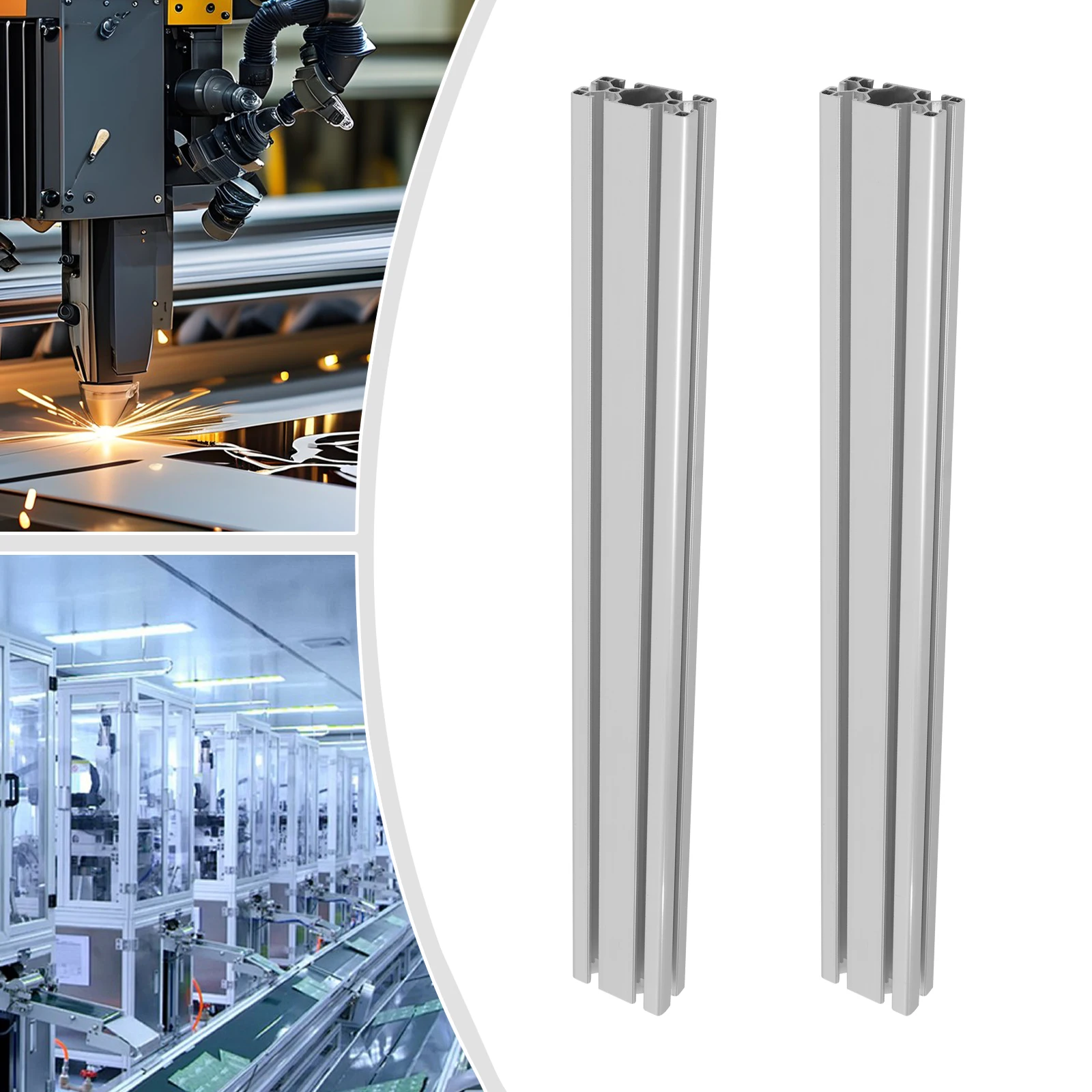 2-Pack الألومنيوم الشخصي T-slot Profiles البثق 27.56 * 3.15 * 1.57in لمعدات التشغيل الآلي والأثاث ومنضدة العمل