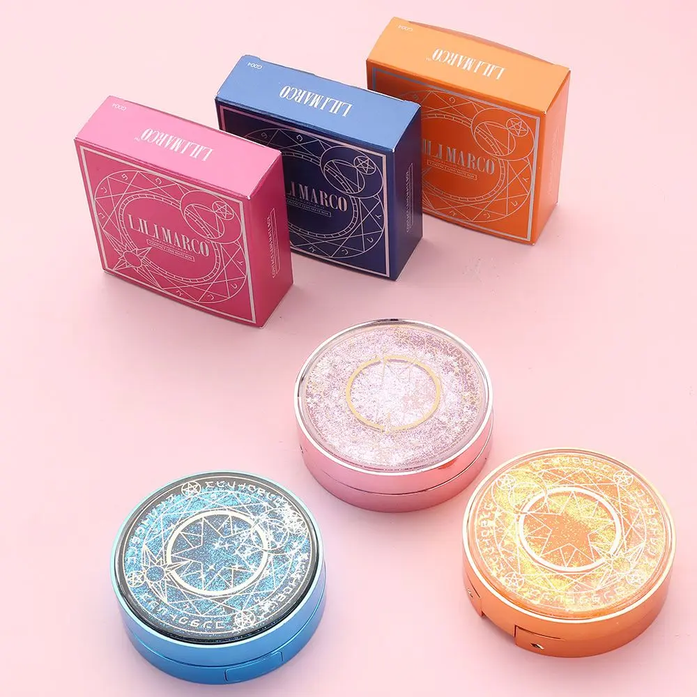 Portable Contact Lens Case Glitter Colored Contact Lens Case Luxury Bling Stars Liquid Quicksand Contact Lens Cases Eye Care Set