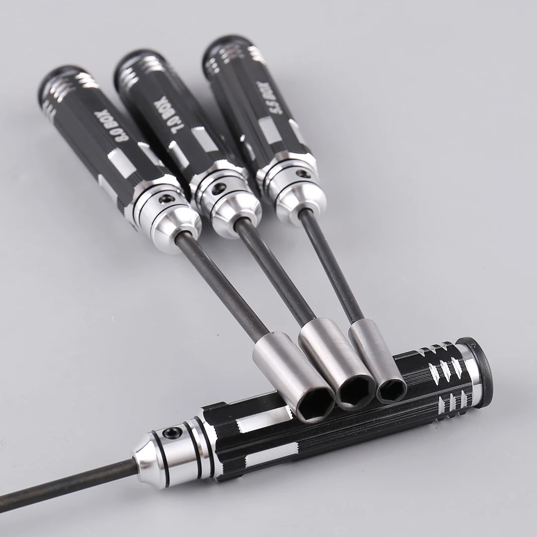 Mayatech manga hexagonal interna de aço carbono para modelo RC ferramenta de reparo de auto-serviço série comum 4.0 5.5 7.0 8.0