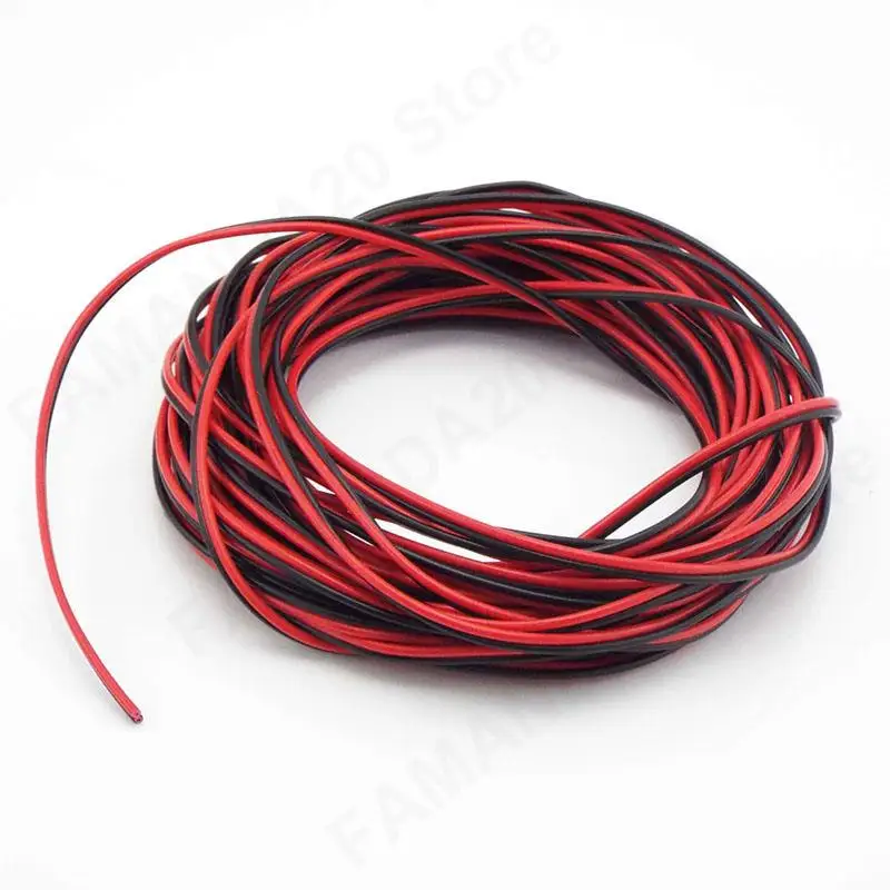 Electrical Wire 2 Pin Wires LED Strip Cable 20AWG 22AWG 24AWG 12V Flexible Electric Extension Cable For Lamp Bulb Automotive