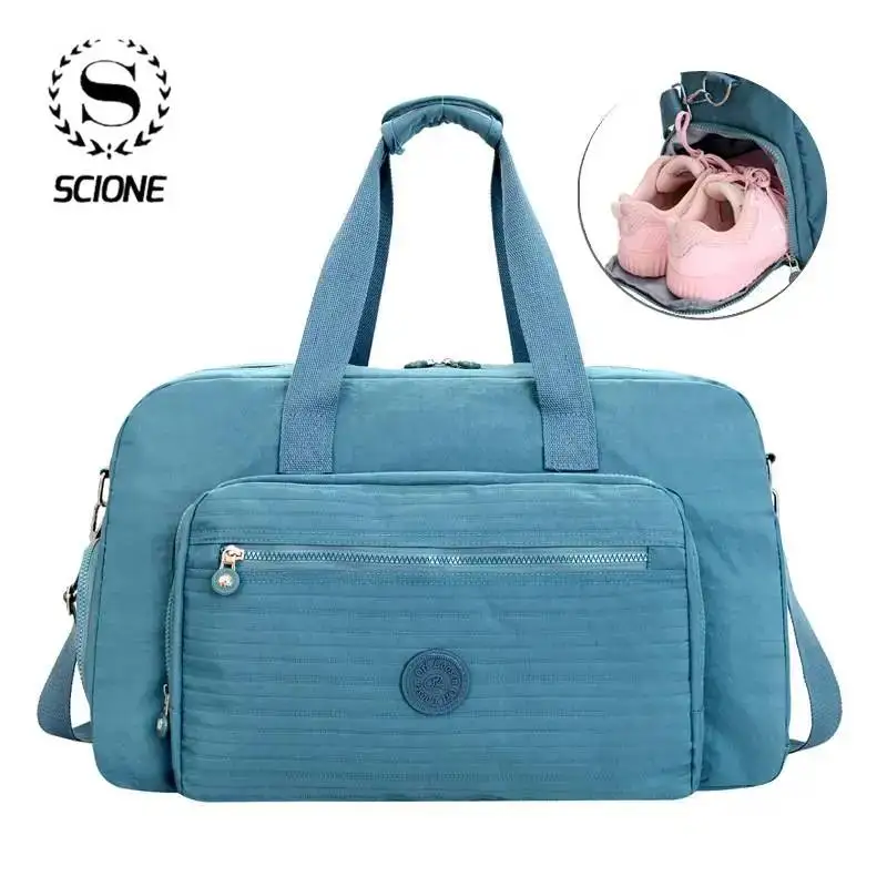 Fitness Gym Bag Outdoor Travel with Shoes Pocket Handbag Daily Training Yoga Multi-functional Casual Trip Crossbody Bags Y162A