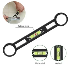 Dual Headed Wrench With Level Manual Bath Tap Spanner Repair Plumbing Wrench Hand Tools For Household Faucet Pipe And Toilet