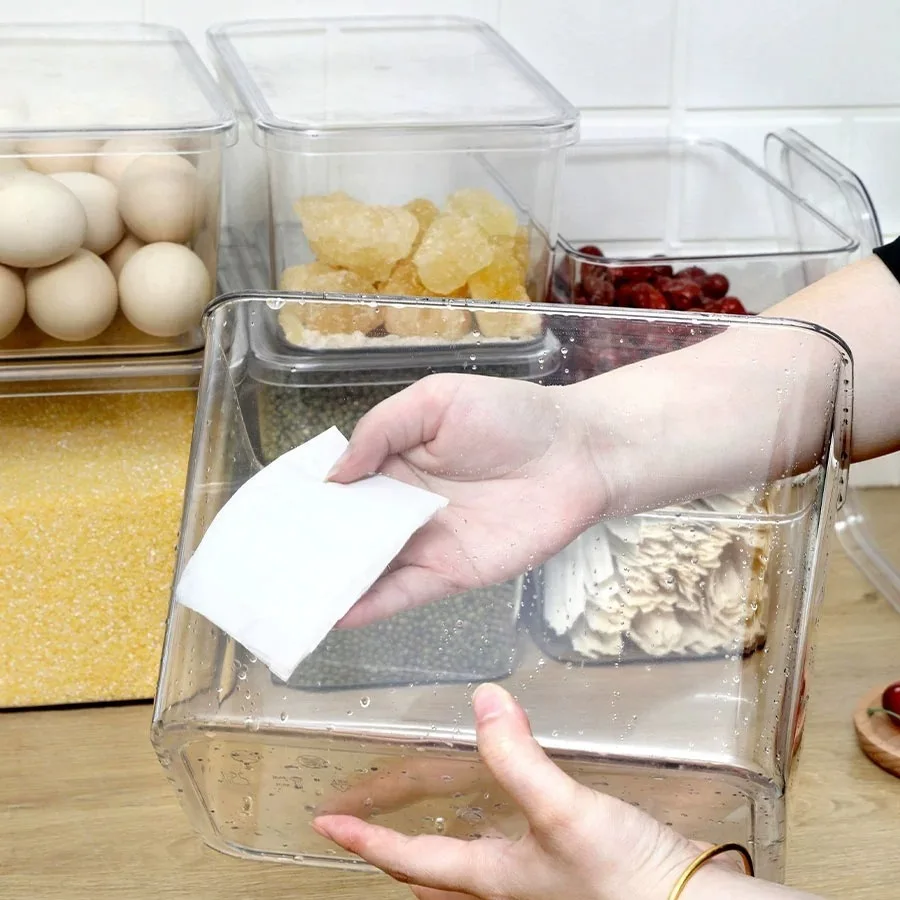 Thickened High Transparency Storage Box - Multi-Purpose PET Lid Food Fridge Container - Versatile Countertop Organizer