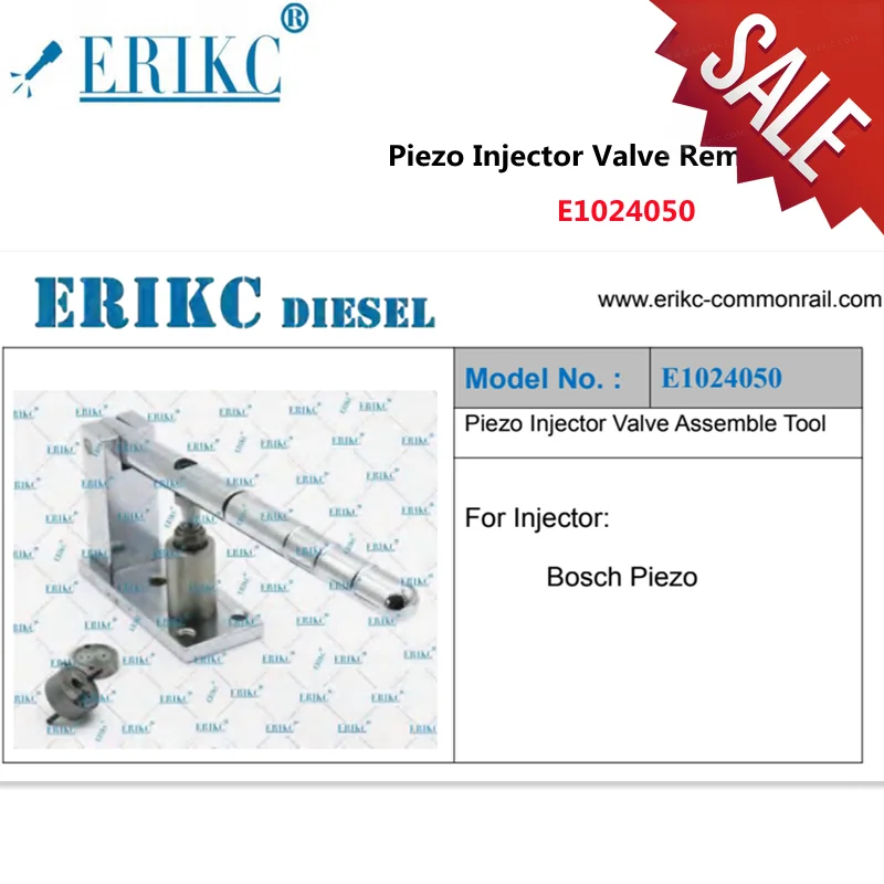 ERIKC CR Injection Plunger Machine CRT233 Piezo Valve Assembly Removal Tool E1024050 FOR Bosch Piezo Injection