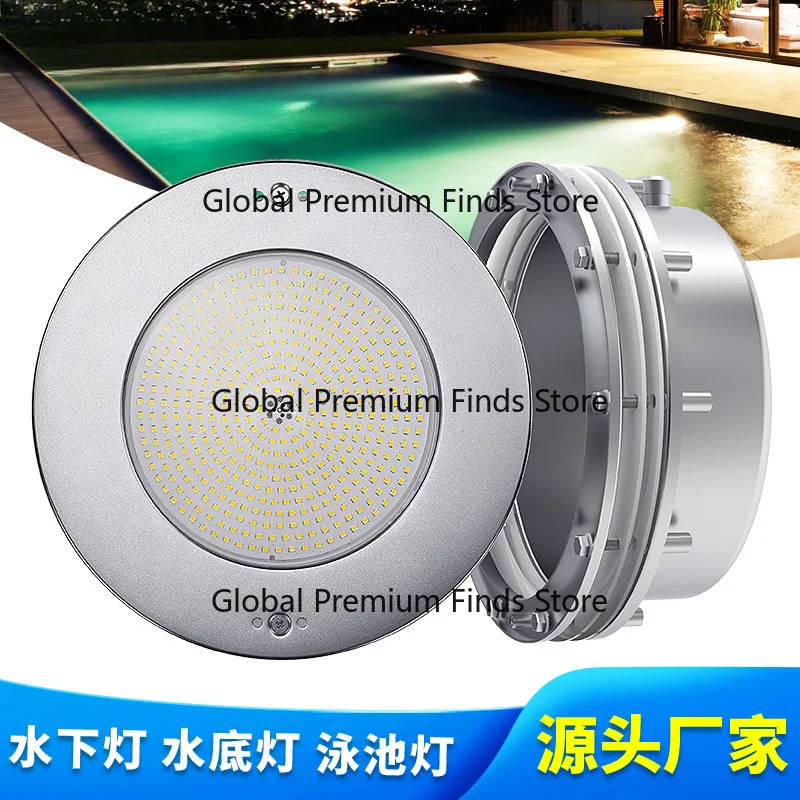 Sealed 316L Stainless Steel Recessed Pool Light Single Color RGB Color Changing Embedded Underwater Wall Lamp IP68