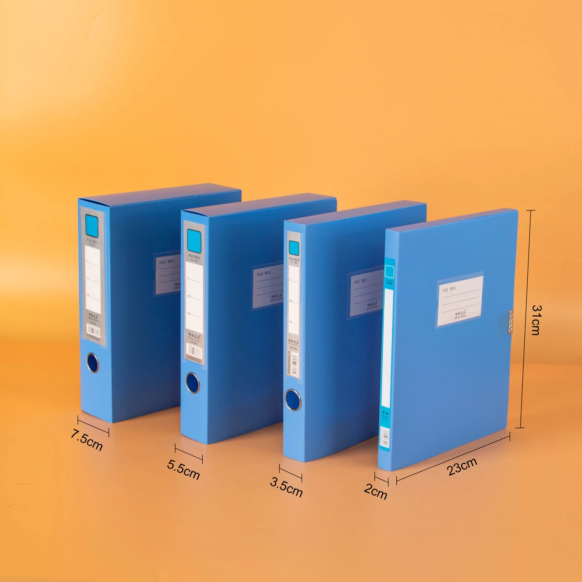 10 thickened A4 File box Office supplies 2/3.5/5.5/7.5CM plastic file box File bag File book folder file box