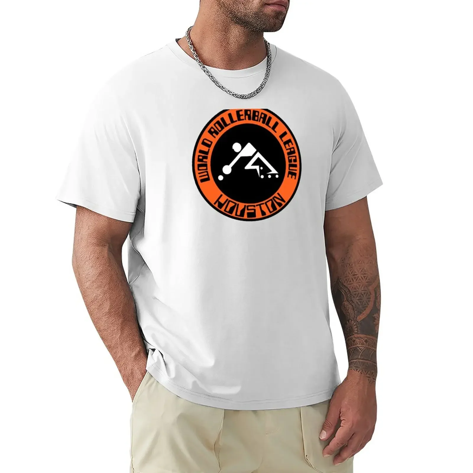 World Rollerball League - Houston (Rollerball) T-Shirt cute clothes quick drying oversized t shirts for men