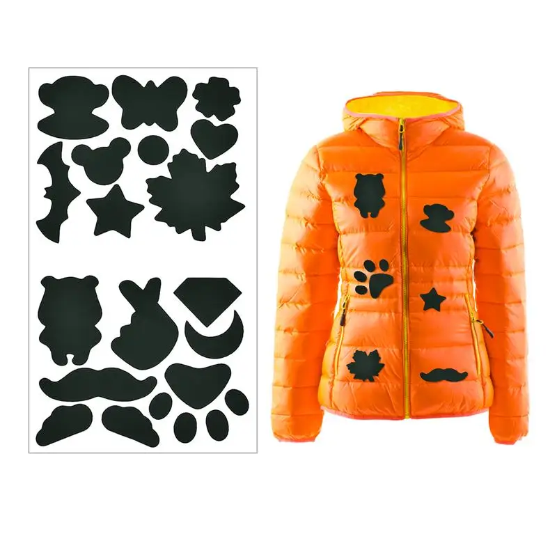 Colorful Down Jacket Hole Repair Self Adhesive Stickers Waterproof PVC Patches Cartoon Shape Coat Cloth Raincoat Umbrel Applique