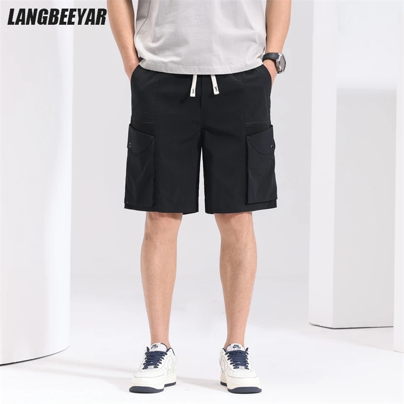 

Top Quality Wrinkle Free New Summer Brand Casual Fashion Streetwear Cargo Shorts Pants Men Elastic Loose Trousers Men Clothes