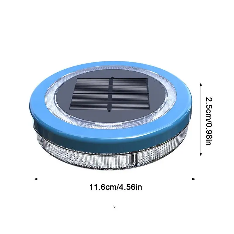 Luz Solar flotante para piscina, lámpara impermeable mejorada, luz decorativa para exteriores, luz LED azul flotante para jardín