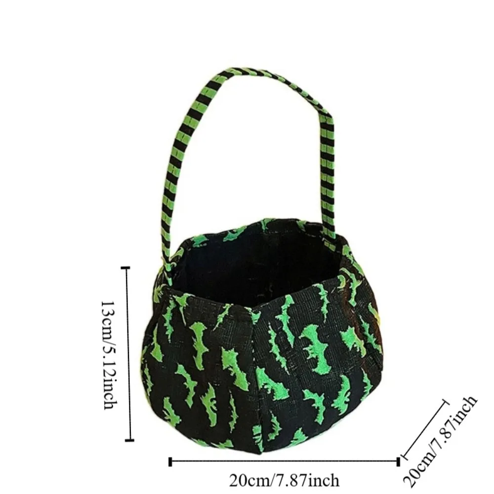 Забавная тканевая сумка для конфет на Хэллоуин, сумка для подарков, кошелек или жизнь, ведро для конфет с тыквой, сумка, плюшевые хлопковые сумки-тоут для детей