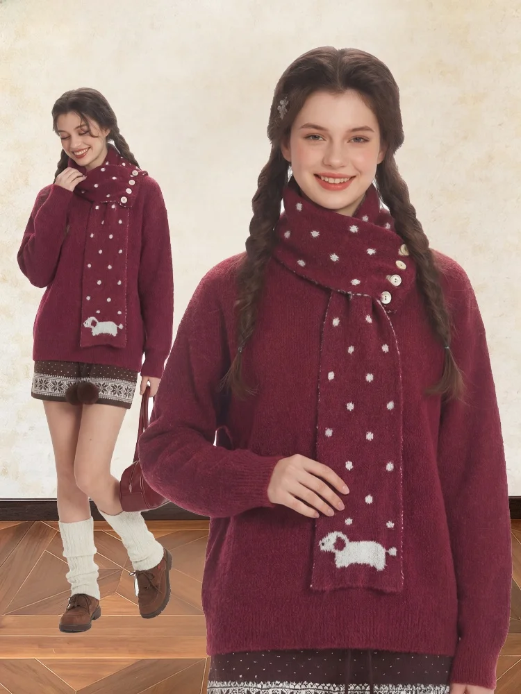 college-sle-detachable-double-sided-scarf-knitted-sweater-women's-soft-fuzzy-yarn-long-sve-v-ne-warm-antifouling-winte