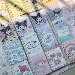 Sanrio Cinnamoroll Notebook Anime Figure Kuromi My Melody Pompompurin Notepad Cartoon Kawaii A7 Coil Book Learning Supplies