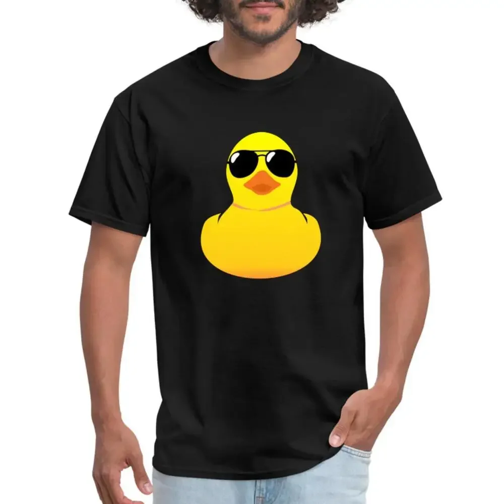 Rubber Duck With Sunglasses Ducky Cool Men's T-Shirt Graphic T-shirts For Men Clothing Women Tees Unisex Summer Short Sleeve