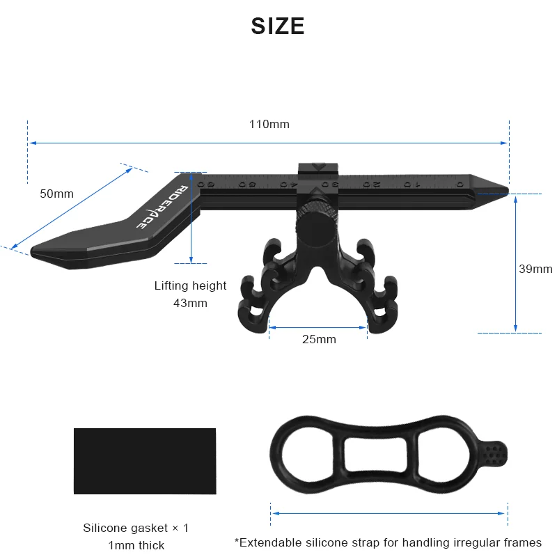 RIDERACE Fahrrad Rad Abrichten Ständer Mit Messuhr Gauge Mini Felgen Einstellung Werkzeuge Für Road Mountain MTB Fahrrad Reparatur Werkzeuge – Detail 12