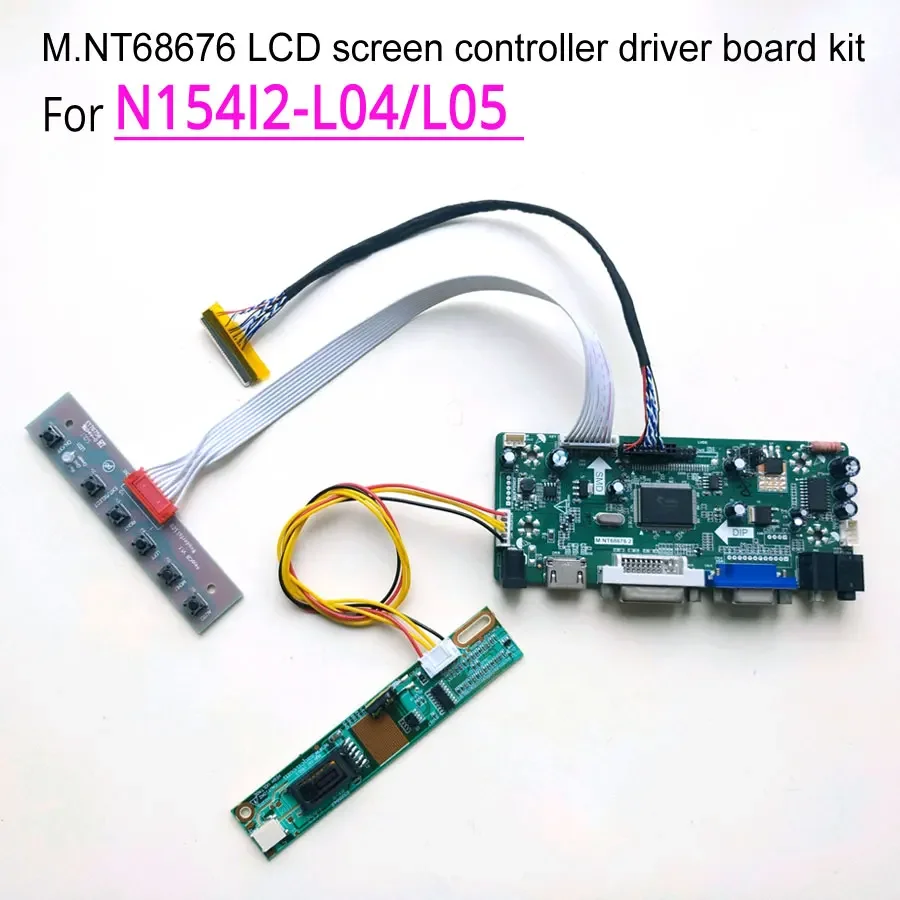 For N154I2-L04/L05 M.NT68676 Display Screen Controller Drive Board 1280*800 HDMI+VGA+DVI LVDS 30Pin 1CCFL LCD Monitor Panel Kit