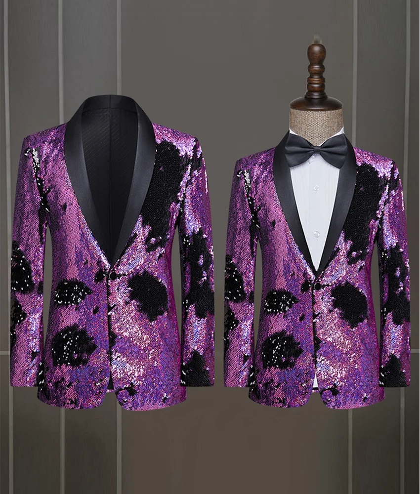 

New fashion Sequin suit jacket; host singer suit jacket Wedding Party Dress Celebrity Gowns Homecoming Gowns prom dresses