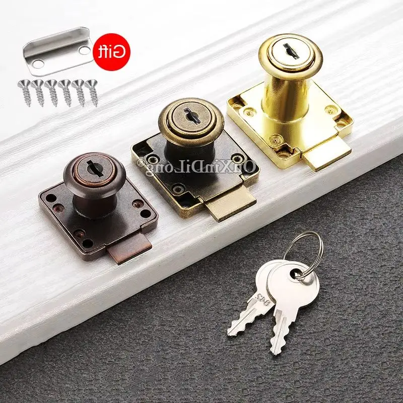 

Фирменная Новинка, 10 шт., замок для шкафа из цинкового сплава, замок для шкафа, ящика для стола, замки с ключами, золото/бронза/красная бронза