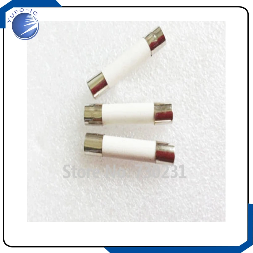 شحن مجاني 100 قطعة 250 فولت 6.3A 6.3AMP السيراميك الصمامات فيوز 6x30 جديد نوعية جيدة 6*30 مللي متر 6a3 ضربة سريعة