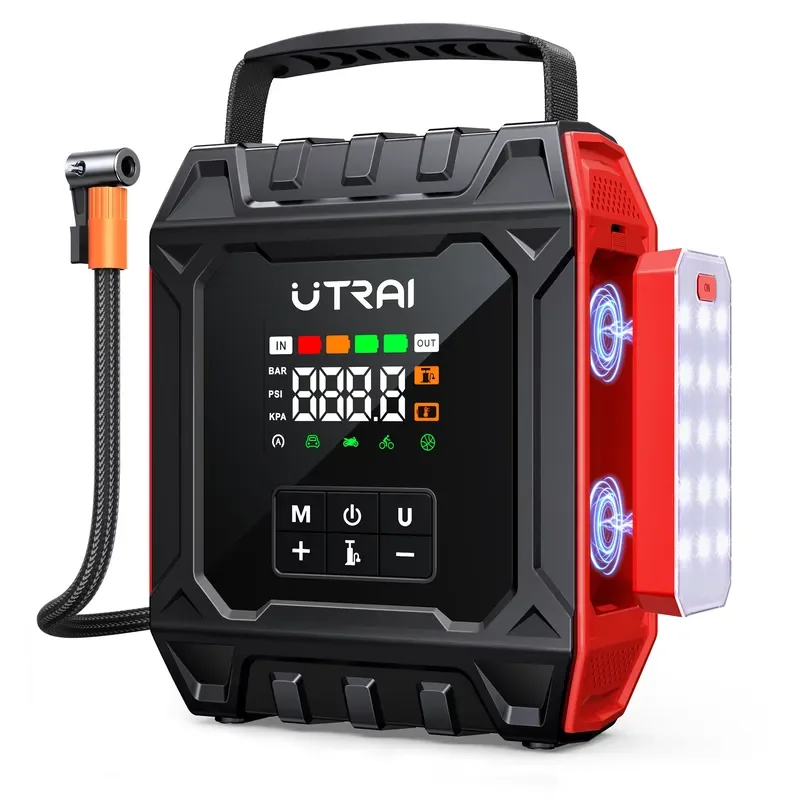 UTRAI JS-50 8000A starting power supply with air compressor 160PSI car battery portable starting power supply, suitable for