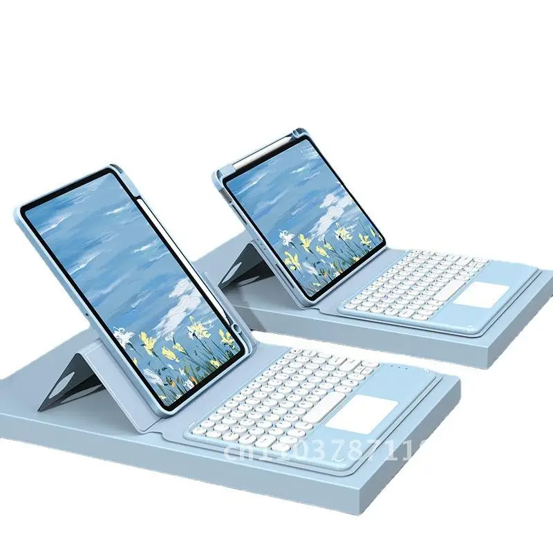 

Magnetic Touch Keyboard for iPad Split Protective Cover with Pen Slot Rotating Case Compatible with iPad Air And pro Models