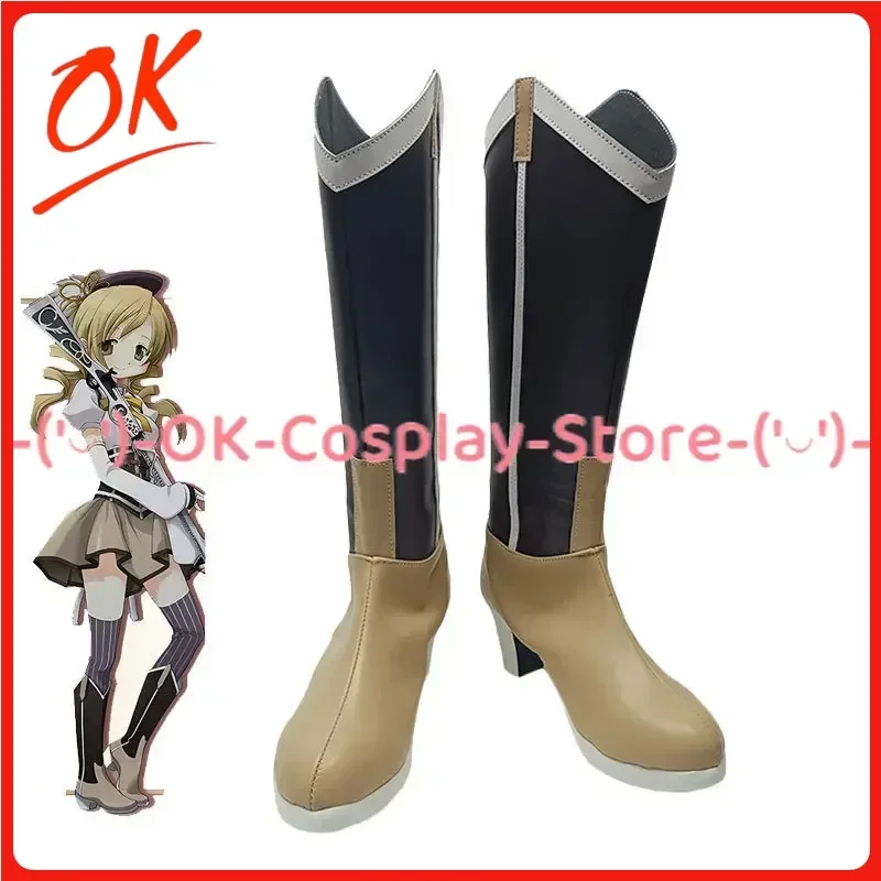 

[На заказ] Puella Magi Madoka Magica Tomoe Mami Обувь для косплея Аниме Реквизит для ролевых игр Хэллоуин Карнавальная вечеринка Сапоги из искусственной кожи