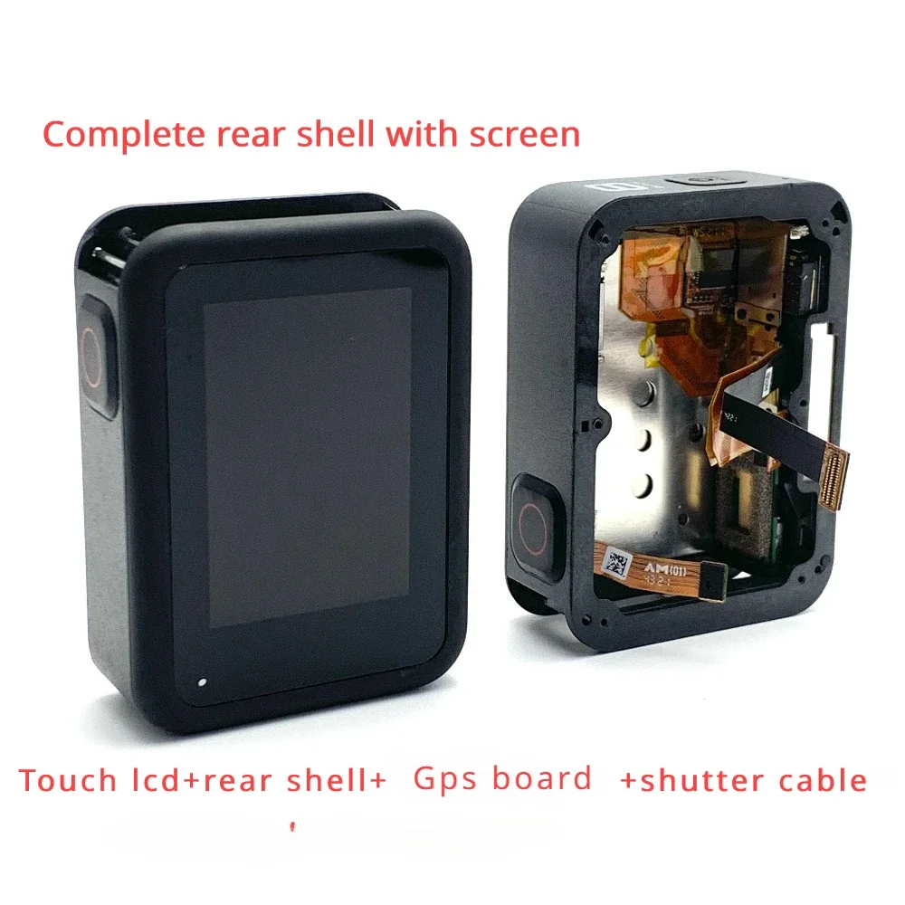 

Original for Gopro Hero8 Hero 8 Complete Rear Shell +Touch LCD Display Screen + Back Cover Case Frame +GPS+Shutter Cable Repair