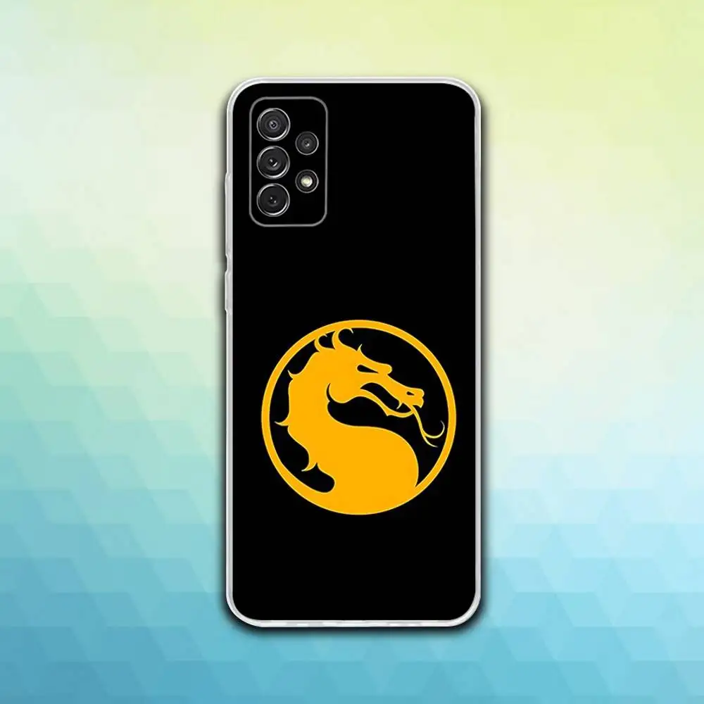 حافظة هاتف K-Kombat Game M-Mortal لهاتف سامسونج S30,23,21,22,20، FE lite، S10،9،8،7 PIus Note20 Ultra شفافة