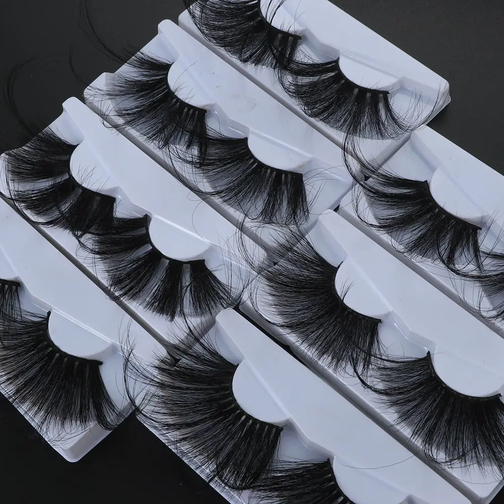 1 Pair 70mm Handmade Fluffies Super Long Dramatic 70mm Lashes Lash Extension False Eyelashes 100% 3D Mink Hair