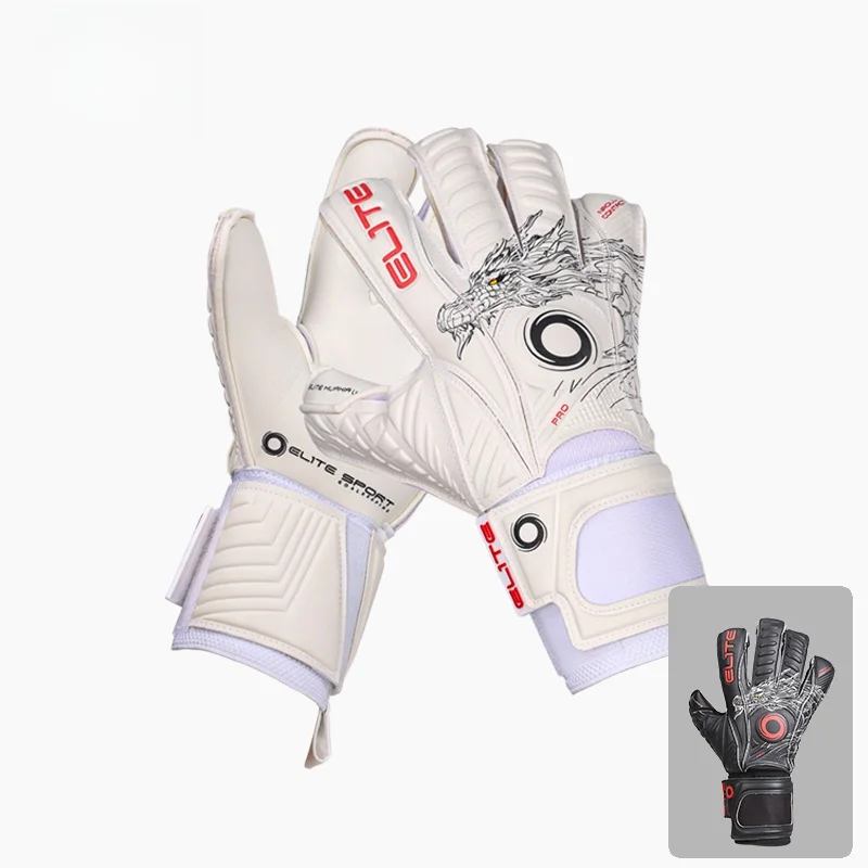 Guantes de Portero Elite Sport de Látex Sin Protección para los Dedos, Fútbol, Nivel Básico, para Hombres, Artículos Deportiv...