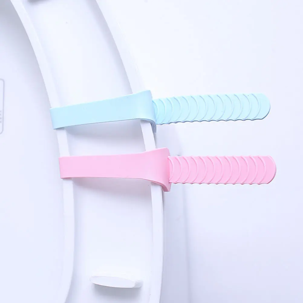 

Silicone Toilet Seat Lifter Handle Pink Anti-Dirty Sanitary Bathroom Cover Lifters Avoid Touching Seat Lid Noise Reduction