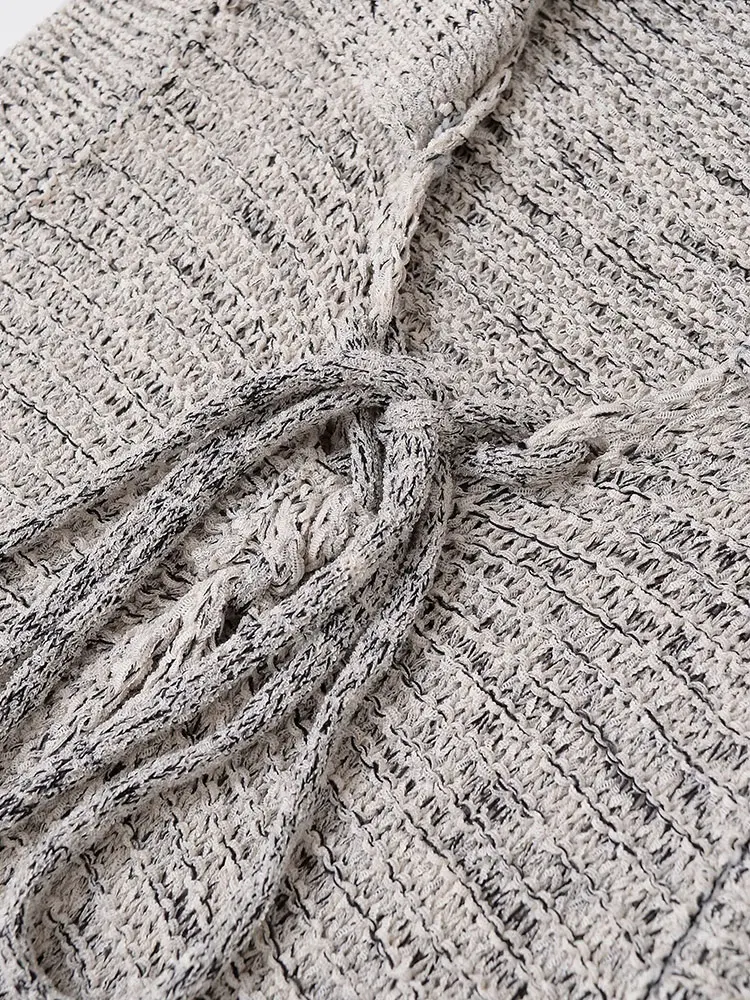 Sexy Chic Women Dress Sleeveless V-Neck Knitted Mini Dress New Fashion 2025 Spring Summer Female Dress