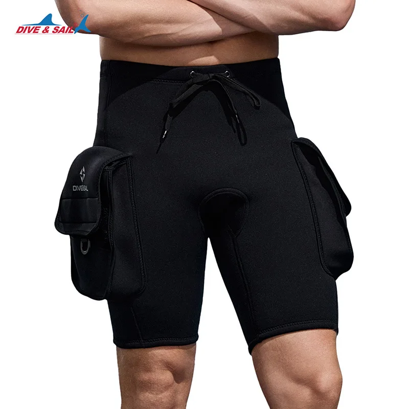 3MM Diving Pants With Double Pockets Cold Resistant Warm Technology Diving Shorts Rafting Swimming Snorkeling Surfing Equipment