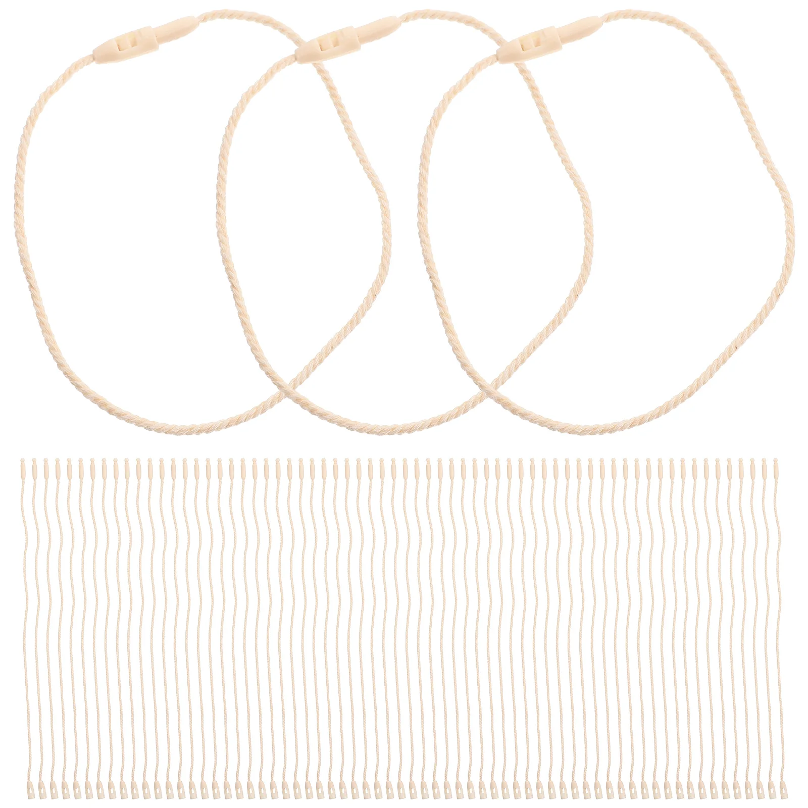 

200pcs Hang Tag Strings for Clothes 20cm Clothing Tags Ropes Boutique Garment Label Strings Shop Tags Fasteners Plastic