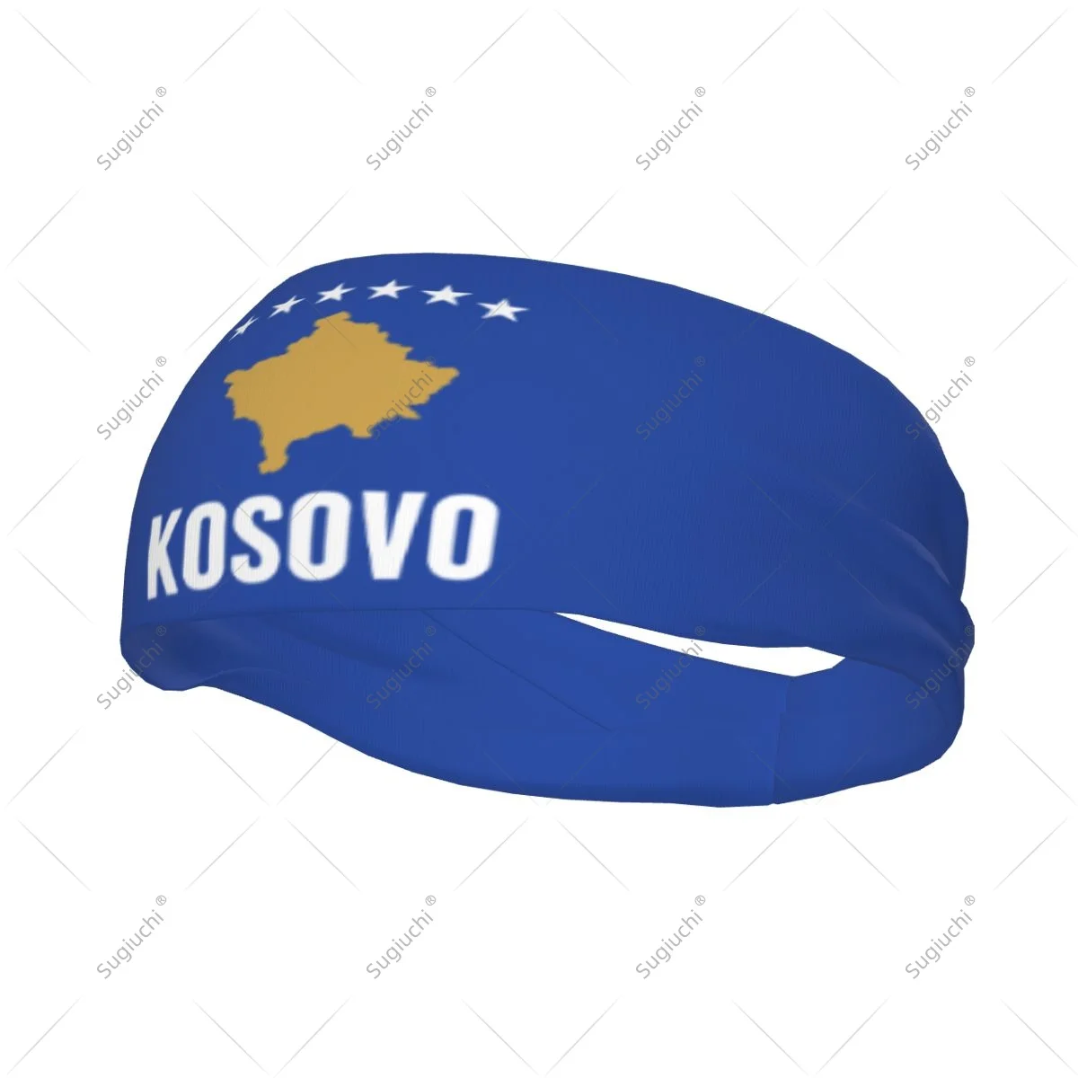 

Men Women Kosovo Flag Elastic Wide Headbands For Yoga Fitness Tennis Running Gym Sports