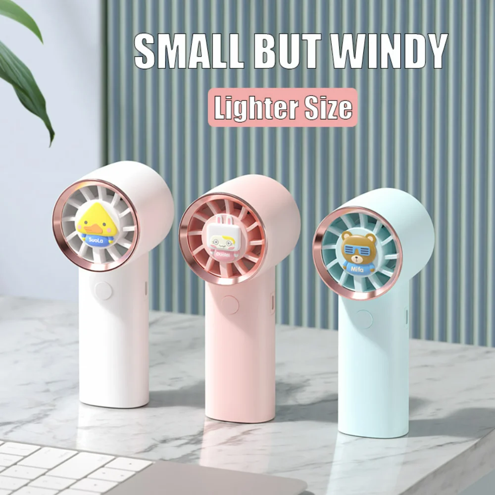 

GOONE New Portable Fan Hand-held Quiet Small USB Rechargeable Cute Mini Fan for Student Dormitory Office Outdoor Hand Fan