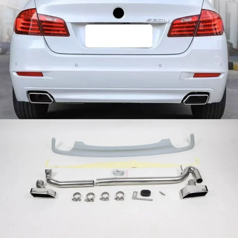 5 Series Tail Throat Modification 520 ''Exhaust Pipe 535 Square Mouth Rear Lip Primer