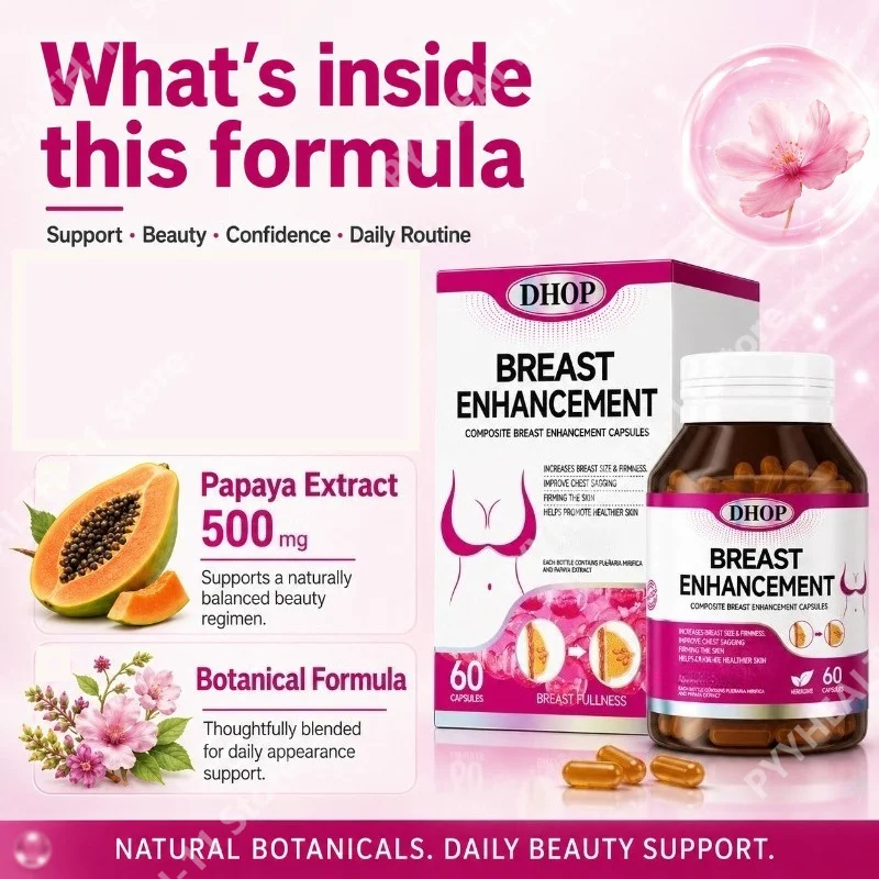 Herbal Wellness Capsules with Papaya Extract Daily Nutrition and General Wellness Support for Healthy Living 60 Capsules