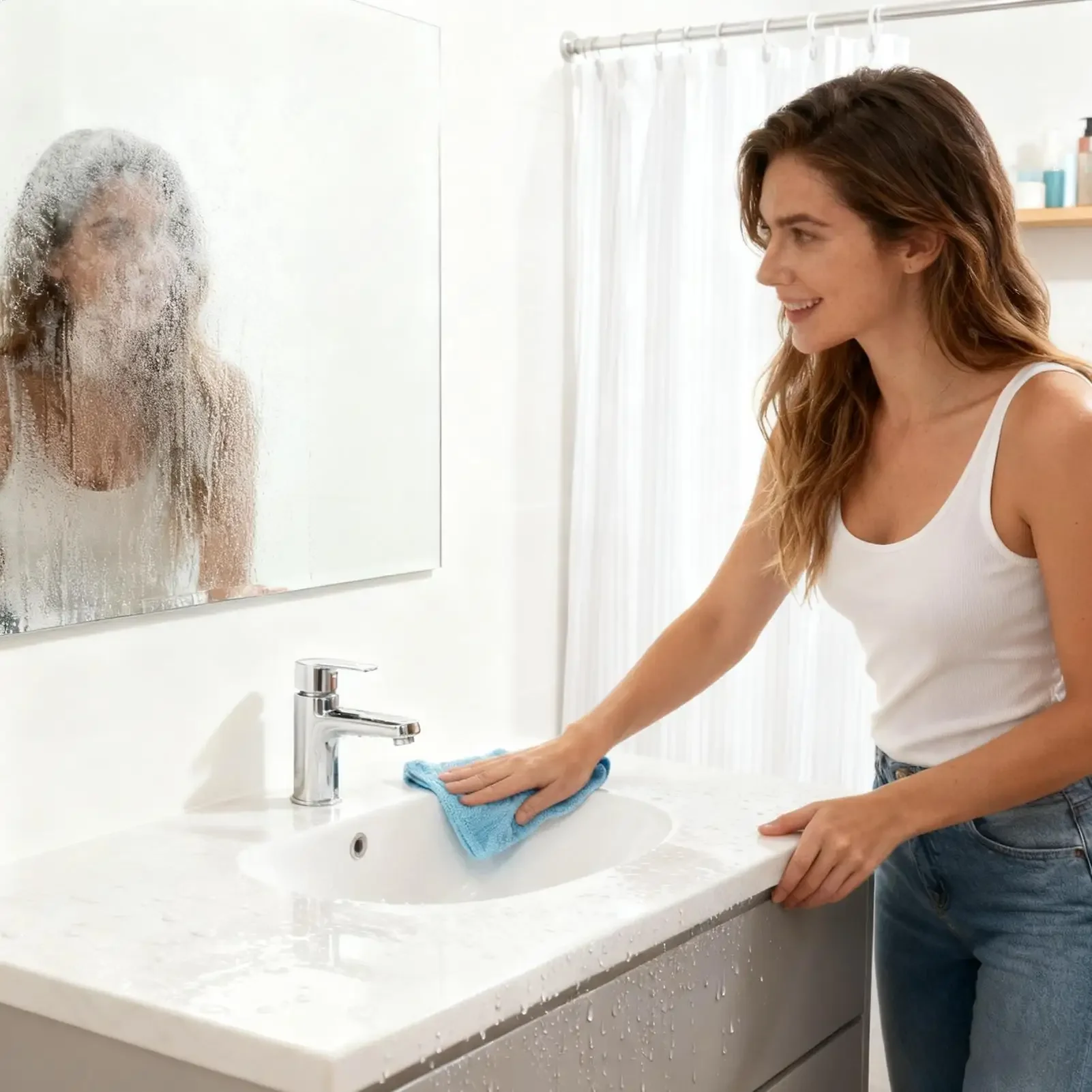 Microfiber Cleaning Cloths Easy Tear Off Absorbent Rags Multipurpose Household Rags For Kitchen Bathroom Mirror Dish Stove