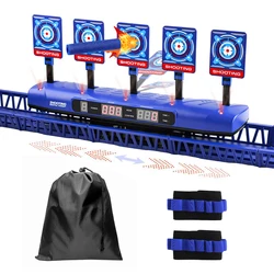 Bersagli per pistole Nerf ripristino automatico tiro elettrico accessori per bersagli bambini suono luce gioco di tiro giocattoli punteggio ad alta precisione