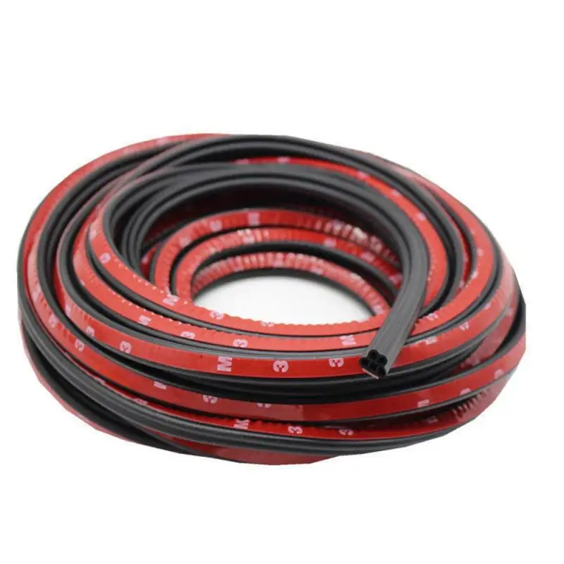 5m Auto Accessories Double Layer Windshield Dustproof Weatherstrip Trunk Sealer Noise Insulation Car Door Seal Strip