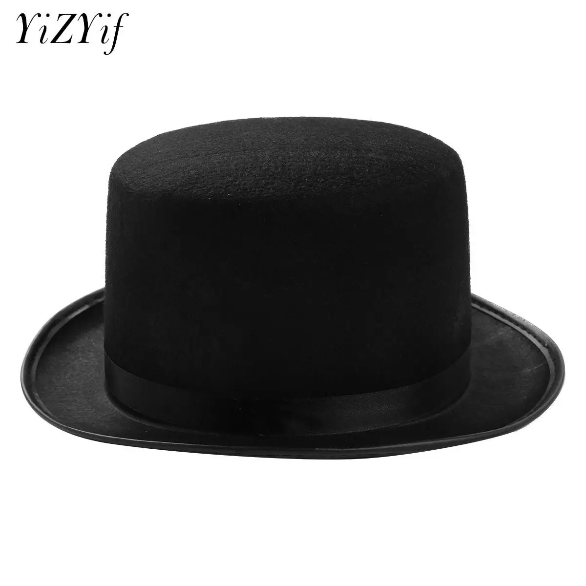 Felt Top Hat Magician Costume Cosplay Halloween Props Party Supplies Kids Steampunk Circus Ringmaster Role for Play Men Women